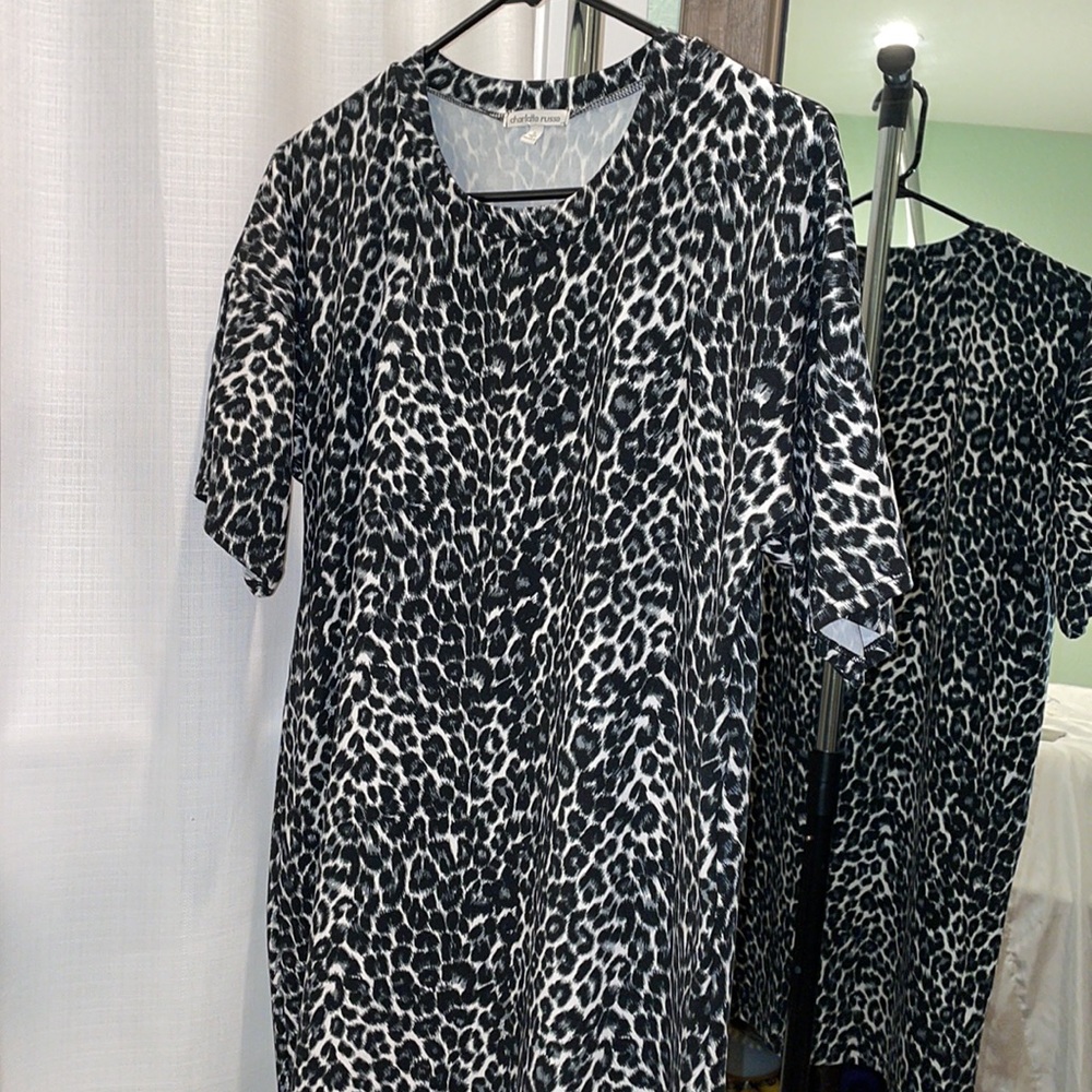 Cheetah t-shirt dress - Small